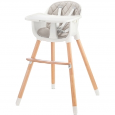 Дитячий стільчик для годування Kinderkraft Sienna Gray